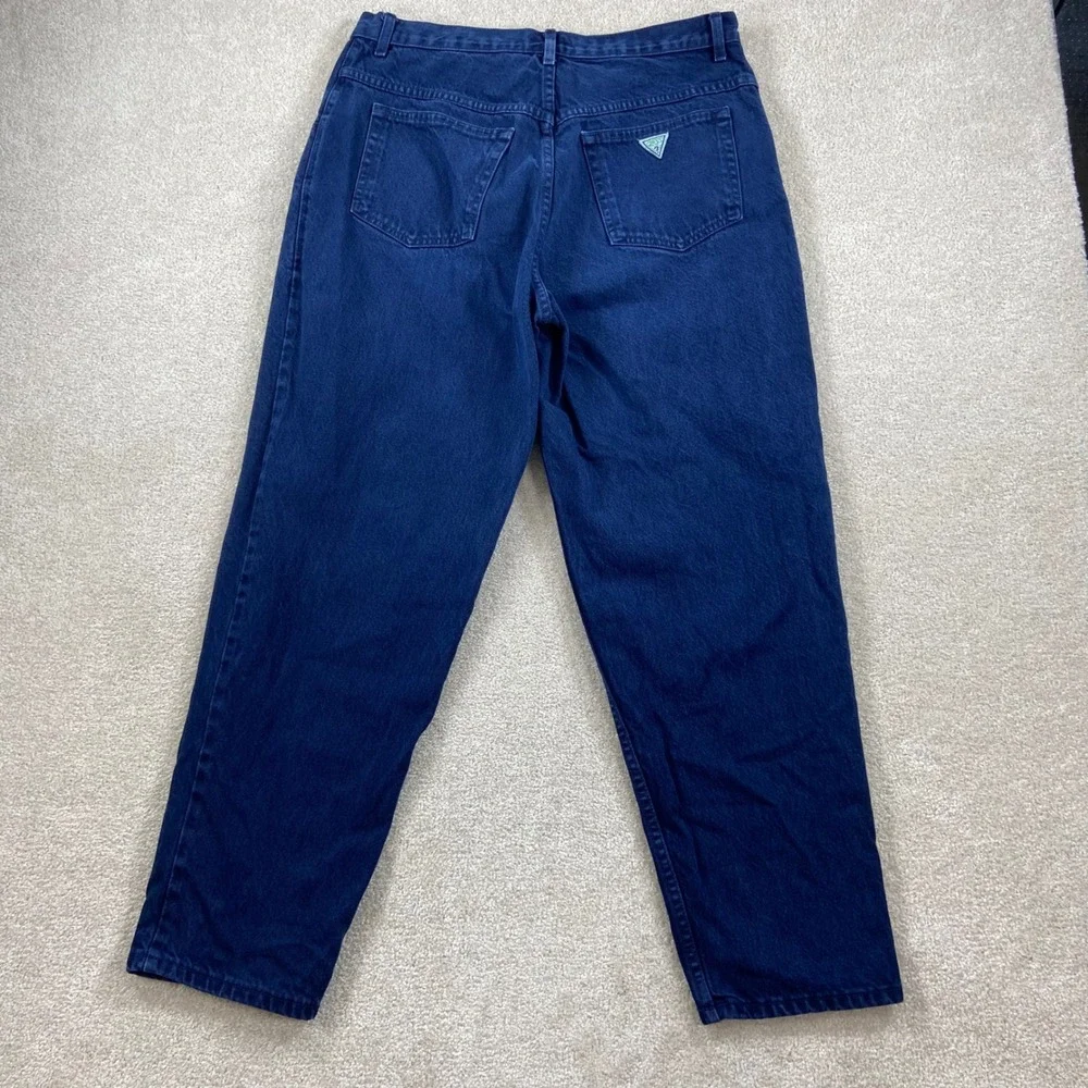 Vintage Guess Jeans Mens 34x30 Blue Georges Marciano Button Fly Made in USA